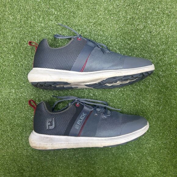 FootJoy Golf FJ Flex Spikeless Shoes Grey Mens Size 9.5 - Picture 2 of 6